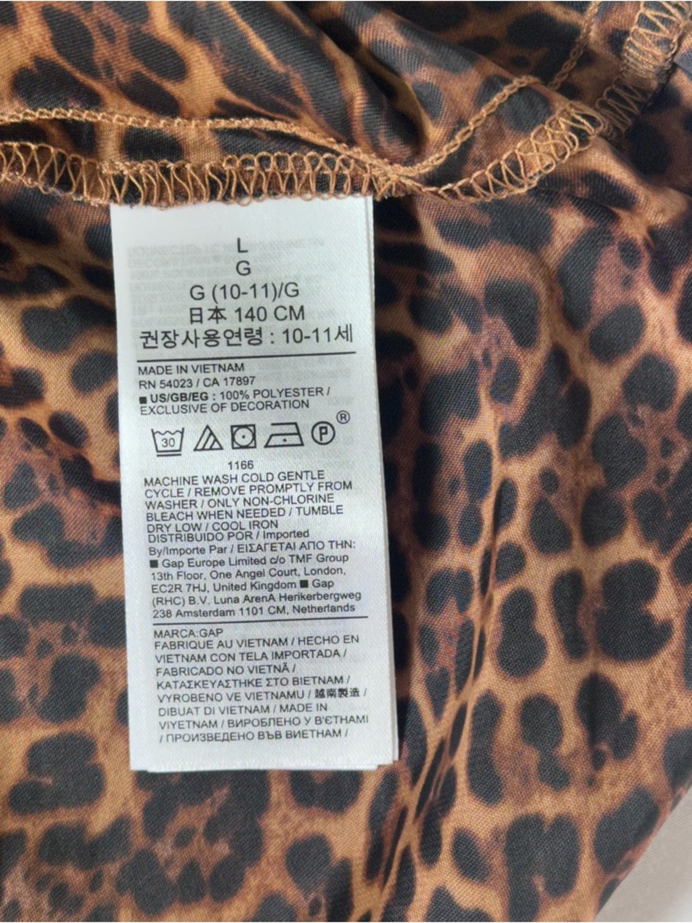 NWT Girl’s Gap Leopard Print A-Line Skirt - Picture 4 of 4
